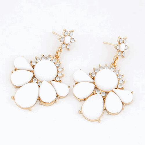 Ivory Petal Earrings